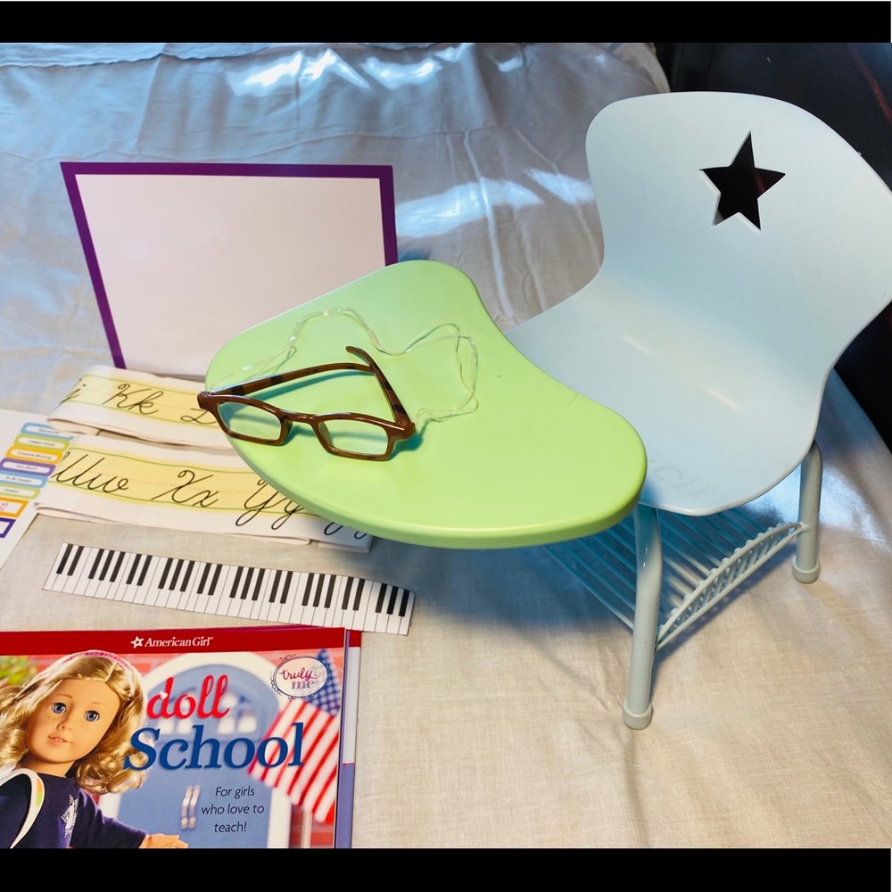 American Girl Doll School Desk & Accessories